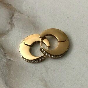 Never Worn | Vince Camuto | Hoop Earrings | Embellished Modern Classic